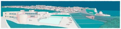 Saltdean Lido Panorama ocean blue By Alej ez