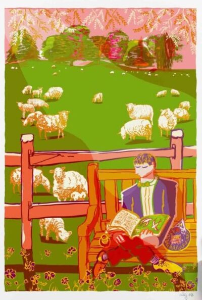 Sheep Grazing at Glyndebourne By Alej ez