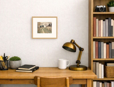 Caravans By Eric Ravilious Small framed - Image 2