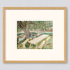 Two Women in a Garden By Eric Ravilious Small framed