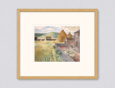 Furlongs By Eric Ravilious Small framed
