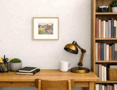 Furlongs By Eric Ravilious Small framed - Image 3