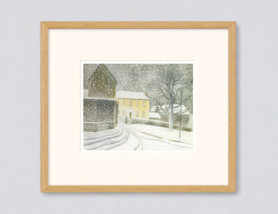 Halstead in the Snow By Eric Ravilious Small framed