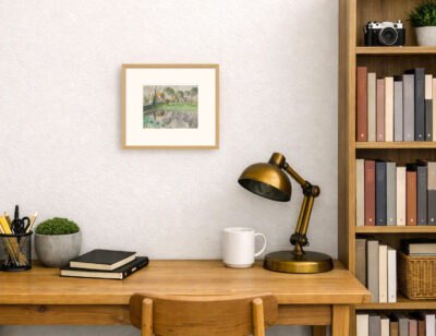 Newt Pond By Eric Ravilious Small framed - Image 2