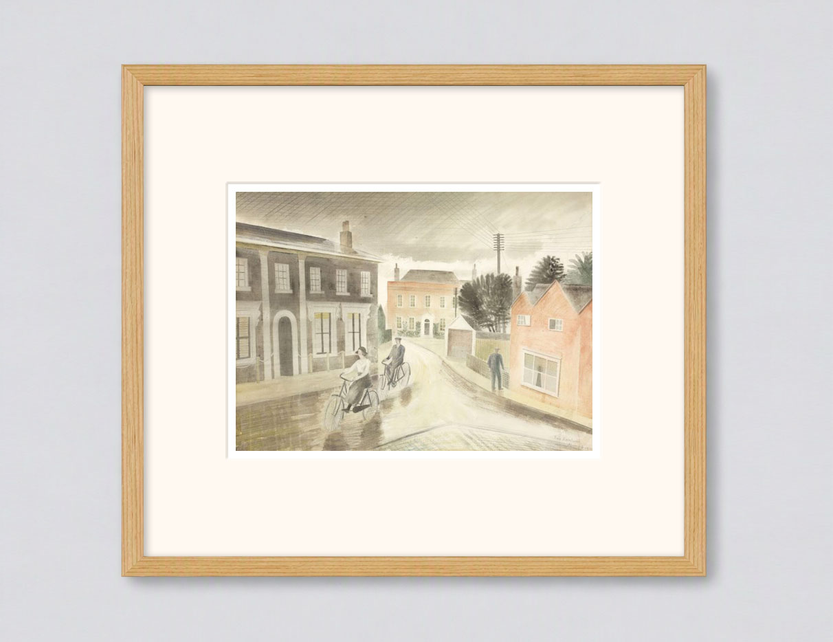 Village Street By Eric Ravilious Small framed