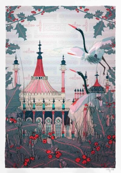 Royal Pavilion Winter Herons By Alej ez