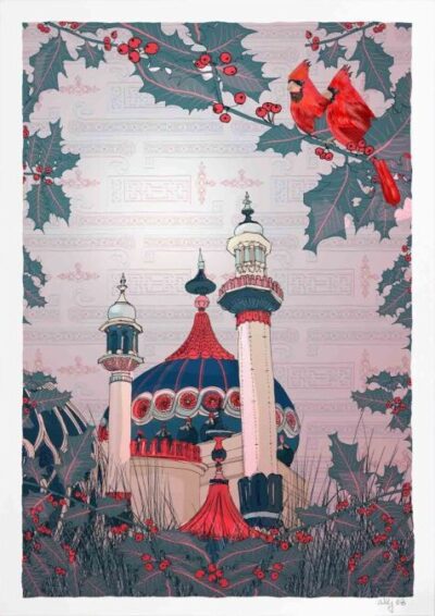 Royal Pavilion Winter Cardinals By Alej ez