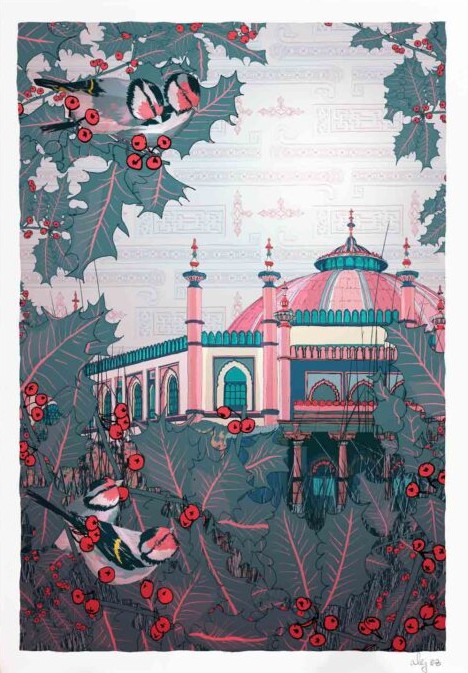 Royal Pavilion Winter Goldfinches By Alej ez